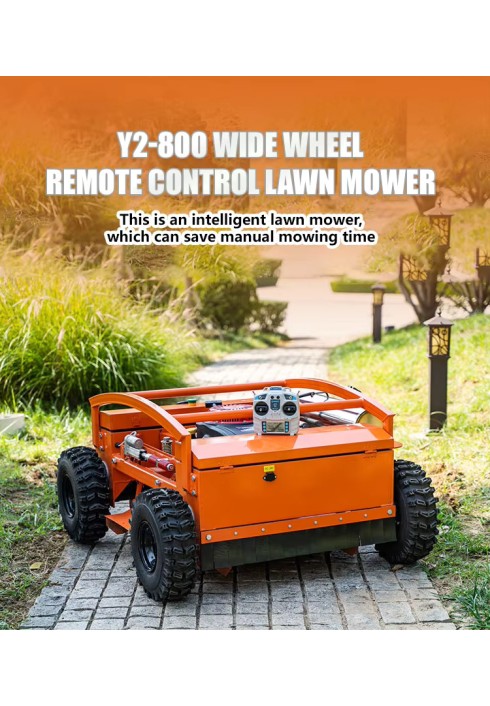 Robot Lawn Mower, 452cc Gasoline Engine, 1200W Power, 30-150mm Cutting Height, 5KM/H Speed, 24V